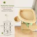 Globlazer Cactus Corner Cat Tree Tower with Scratching Post, C51, Green
