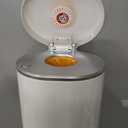 Munchkin STEP Diaper Pail Powered by Arm & Hammer, #1 in Odor Control, Award-Winning, Includes 1 Snap, Seal & Toss Bag, 1 Starter Refill Ring, and 1 PUCK Baking Soda Cartridge