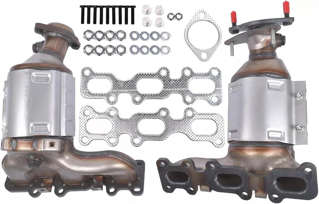 Lym Apex 30584 30585 Left and Right Catalytic Converter for Ford Explorer FLEX Taurus Lincoln MKS MKT MKZ 3.5L 3.7L, Catalytic Converter Replace 19516 19517, 674255 674256