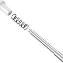 25 Pack Window Screen Plunger Latches with Caps, 5/32" X 1-1/2", Aluminum Window Screen Plunger Pins, Secure Window Screens in Place (White)