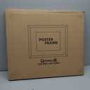 iRahmen 20x24 Picture Frame Set of 2 with Plexiglass, Wood Brown Rustic Poster Frame for Wall Mounting Display 16x20 Picture with Mat or 20 x 24 Without Mat