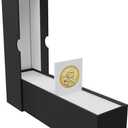 lonamos 8 Pcs Coin Storage Box - 2" 2" Coin Holders Boxes, Coin Slab Storage Box, Coin Holders for Collectors, Coin Collecting Supplies, Protect Collecting Coin Flips for Cardboard Cases (Black)