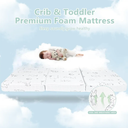 Trifold Pack and Play Mattress for Baby and Toddlers - 38"x26"x1.5", Breathable Pack N Play Mattress, Portable Crib Mattress with Carry Bag, Washable Cover Playpen Mattress for Travel