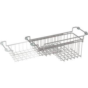 Over The Kitchen Sink Caddy Sponge Holder Organizer Drying Rack Expandable for Sponge Brush Soap Dish Cloth Rag, Stainless Steel (12.25" to 17.25")