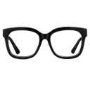 JIM HALO Oversized Blue Light Glasses for Women Square Chunky Bluelight Computer Glasses Reduce Eye Strain