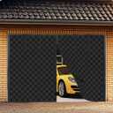 Garage Door Screen for Winter,Thermal Garage Door Insulation Kit, Magnetic Thermal Insulated Garage Cover Curtain, Garage Privacy Screen Blackout, Weatherproof Soundproof(9 x 7Ft)