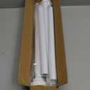 Shower Curtain Rod Adjustable 43-66 inch, 1"Diameter Spring Tension Curtain Rod No Drill, Anti-Rust Non-Slip Shower Rod, White Shower Curtain Rod for Bathroom Tension