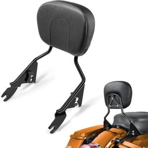 Detachable Passenger Backrest, Quick Release 2-up Sissy Bar Fit for Harley Davidson Touring Street Glide Road Glide Road King Electra Glide 2009-2024, Gloss Black