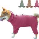 Dog Pajamas for Dogs, Suitable for Adult, Pet Jumpsuit Four-Legged Dog Clothes, Pet Clothing. (Red Color, 3XL)
