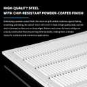 12x12 Return Air Grille [Duct Opening Size] Return Vent Cover for Wall or Ceiling,Steel Return Air Grill Removable Face/Door for 1 inch Filters (12"Wx12"H [Duct Opening])