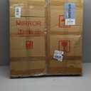 31"x27" Gold Vintage Round Mirrors for Wall Decor, Foil Antique Oval Hanging Mirror with Decorative PU Frame for Baroque Bathroom, Bedroom, Living Room, Entryway