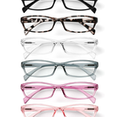 Gaoye Reading Glasses for Women, 6 pack Fashion Readers for Women Men Spring Hinge Eye Glasses, Blue Light Reading Glasses, +1.5