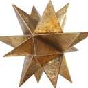 Braxio Modern Style Indoor Home Decor - Resin Gold Multi-Angle Stars Abstract Geometric Sculpture for Living Room Office Desk Bookshelf Table Decor Home Decorations 7 * 7 * 6 Inch