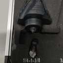 ZELCAN Step Drill Bit Set, 5PCS Four Spiral Flute Step Bits for Metal, 50 Sizes Titanium-Coated HSS Drill Bits with 1/4" Hex Shank for Stainless Steel Aluminum Wood Plastic