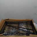 Amazon Basics 4-Shelf Steel Wire Storage Rack, Adjustable, Sturdy, Easy Assembly, 13.4 D x 23.2 W x 48 H in, Black