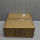 FLATO Garden Hose 5/ 8" x 50FT, Light Weight and Flexible, All Weather Use, Hybrid Polymer Water Hose with Brass Fittings, for Yard, Outdoor, Lawn (Black, Orange stripes)