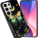 for Galaxy S26 Ultra Case,Dual Layer Heavy Duty Hybrid Shockproof Hard PC Soft Silicone TPU Bumper Protective Case for Samsung Galaxy S26 Ultra 6.9 inch 2026,Butterfly Moon
