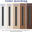 4 x 10 Pack 5 Inch Cabinet Pulls Matte Black Stainless Steel for Cabinet, Kitchen Drawer Pulls Cabinet Handles for Cabinets Cupboard, 5''Length, 3''Hole Center (Round)