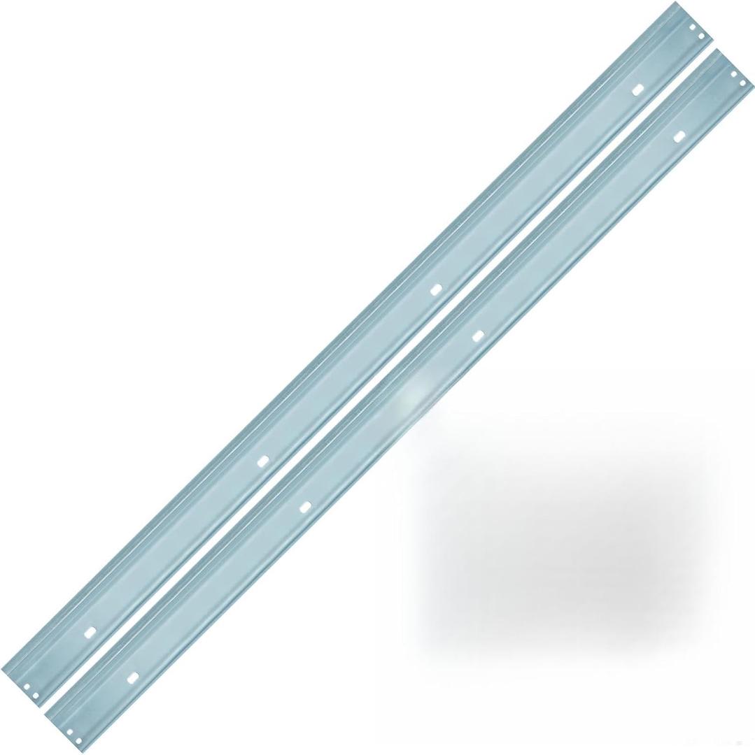 LAJIAOZ Garage Door Vertical Track for 3 Rollers, Heavy-Duty Galvanized Steel Rails  Replacement Tracks for Residential Garage Door Repair, DIY Installation, and Contractor Use(88Inch for 8FT Doors)