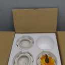 Reallnaive 3 Set Thanksgiving Ceramic Bowl 20 oz Pumpkin Soup Bowls with Lids Thanksgiving Dining Table Decor Pumpkin Cranberry Sauce Storage Jar for Home Kitchen Holiday Tableware