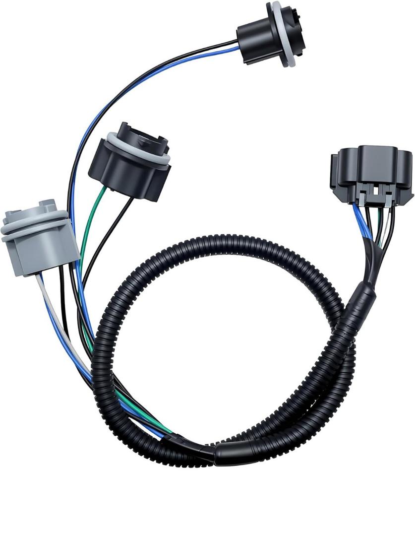 Tail Light Wiring Harness Rear Left Side Compatible with 2000-2006 Chevrolet Tahoe Suburban 1500 2500,GMC Yukon XL 1500 2500 Lamp Bulb Pigtail Connector Harness Replace 15306135