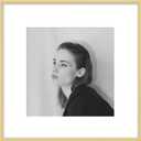 12x12 Gold Aluminum Picture Frame with White Mat and Real Glass, Wall Hanging