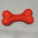 Dog Toys for Aggressive Chewers, Dog Chew Toys for Medium Large Dogs, Durable Natural Rubber Dog Toys with Bacon Flavor, Indestructible Dog Toy, Red