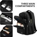 Paude Black Backpack,School Backpack for Teens Adults Laptop Bookbag for High School College Students Back Pack for Work