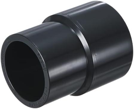 M METERXITY 1-Pack UPVC Reducer Pipe Fitting, 1-1/2"x1-1/4" Reducing Coupling Connector Schedule 80 PVC Straight Pipe Coupling Connector for Water Line [Grey]