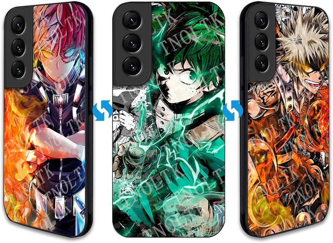 3D Anime Motion Case for Galaxy S Case 6.1" Shockproof Soft Anti-Scratch Cool Manga Changable Compatible with SamGalaxy S (M1, Samsung Galaxy S25 Ultra)