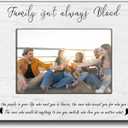 Best Friend Picture Frame 4x6,Friends Photo Frame,Family Isn't Always Blood Frame,Friendship Gift,Gift For Friends Birthday Graduation Gifts,Gift For Bonus Family Members