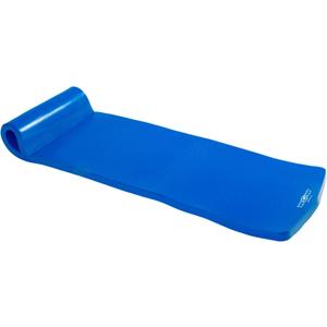 WOW Sports Dipped Foam Mat, Floating Pad for Lakes & Swimming Pools, Adult Pool Float, 6 Foot Long Versatile Mat for Yoga & Camping (Blue)