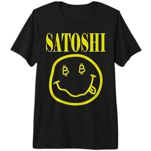 Satoshi Yellow Smile Face Premium Tri-blend T-Shirt XXL