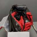 QPAU 2-Person Inflatable Snow Tube with Dual Backrests & Tow Rope, Heavy Duty Canvas-Covered Blow Up Snow Sled with Handles, Fast Inflation Air Valves, Premium Snow Tubes for Kids & Adults (Blue)