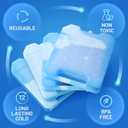 Everlasting Ice RX Large Reusable Ice Packs for Cooler with Handle (4 Pack) Long Lasting Coolness, BPA Free, Freezer Packs for Extended Cooling | Cooler Ice Packs for Camping, Fishing, Hiking, Beach, Jumbo XL