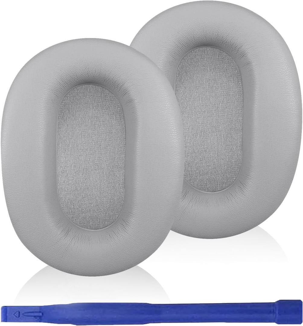 WH-CH710N Replacement Earpads Ear Cushions, Ear Pads for Sony WH-CH710N, WH-CH720N Headphones, Ear Cushions with Soft Protein Leather, Ear Comfort Memory Foam(Light Gray)