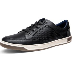 Jousen Men's Fashion Sneakers Classic Retro Casual Shoes for Men Breathable Business Dress Sneaker (8, Black)