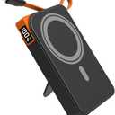 for Magsafe Battery Pack 10000mAh, 3-in-1 Magnetic Portable Charger with USB-C Cable 22.5W Fast Charging, Foldable Stand Wireless Power Bank, Powerbank Compatible with iPhone 17/16/15/14/13/12 Series