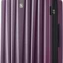 Hanke 29 Inch Expandable Checked Luggage Lightweight PC Hard Shell Luggage Suitcases with Wheels Tsa Luggage Rolling Large Suitcase Travel Luggage Bag for Study Abroad(Purple)