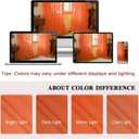 Orange Sheer Curtains 84 Inch Length Pinch Pleated Semi Voile Sheer Curtains for Bedroom Living Room Soft Touch Light Filtering Drapes(Mandarin Orange, 42 W x 84 L, 2 Panels)