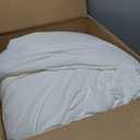 AMBERSPACE King Size Comforter Set White, Tufted Boho Bedding Farmhouse Bed Set, All Season 7 Pieces Bed in a Bag with Sheets, Pillowcases & Shams