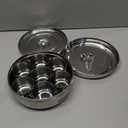 Shradha Trading Stainless Steel Masala Box, Spice Box, Masala Dabba, Spice Container, Indian Spice Box, Kitchen Spice Box, Spice Box for Chefs