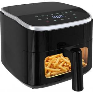 Sweetcrispy Air Fryer 4QT, 8 Presets Airfryer with Visual Window, Nonstick, 4.23QT