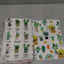 Boyiee 6 Sets Funny Kitchen Towels Plant Gifts for Plant Lovers Women Gardener Succulents Cactus Tea Towels 24 x 16 Inches Wildflower Dish Towels Absorbent Hand Towels for Gardening Housewarming Gift