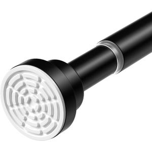 Tension Rod for Windows 3163Inch Black Curtain Rods no Drilling Tension Rod Adjustable Curtain Spring Rods for Windows,Closets,Doorway