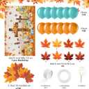 2 x Blosssound 139 Pcs Thanksgiving Christian Trunk or Treat Car Decorations Fall Jesus Backdrop with 100 Artificial Maple Leaves 30 Balloons 8 Maple Leaves Garlands for Suv Car Archway Garage Door Decor