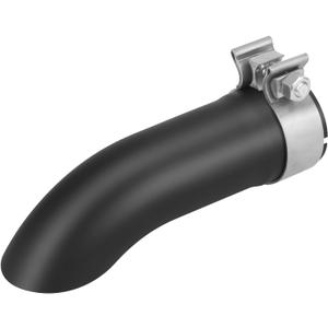 A-KARCK Turn Down Exhaust Tip 2.25" Inlet, Stainless Steel Universal Diesel Exhaust Tailpipe Tips with Clamp for 2.25" Inlet & Outlet, 9" Overall Length, Polished (Black)