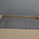 Mattress Topper Queen for Back Pain, Extra Thick Mattress Pad Cover, Plush Pillow Top, Deep Elastic Pocket, Grey, 60"X80"+20"