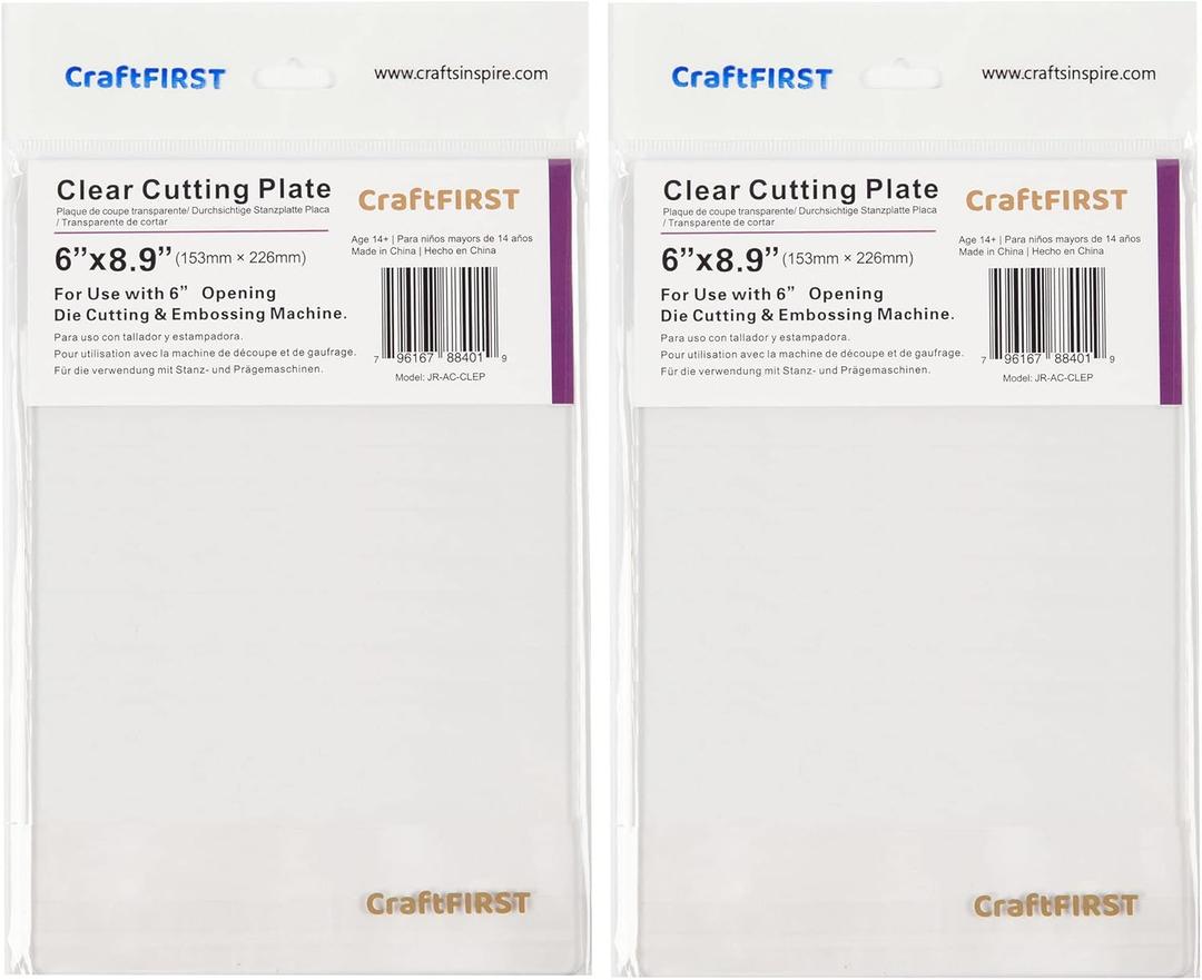 6 x 9" Clear Cutting Plate Die Cutting Machine Accessaries 1 Pair