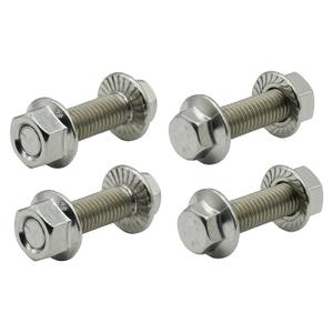 Stainless Steel Flange Screws, Flange Bolts, Exhaust Manifold Hardware Kit (Bolts&Nuts) M10X1.5-35mm (4-Pack)
